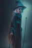 Placeholder: portrait of witch on crutches, trending art, 8k, depth of field, volumetric fog