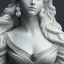 Placeholder: Greek white marble stature, full body, full of details realistic, beautiful woman, hight definition, 8k