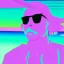 Placeholder: Vaporwave pool person