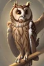 Placeholder: Northern Saw-whet Owl Sorcerer from Dungeons and Dragons who is young and inexperienced