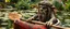 Placeholder: garden ancient troll in kayak