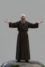 Placeholder: russian monk ,3d model, t-pose, full length