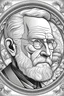 Placeholder: Genera imágenes sobre el Psicólogo jung de perfil derecho algo más clasico sin colores