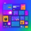 Placeholder: bright colorful UX display