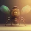 Placeholder: composition,portrait painting of a steampunk insect,steampunk center, ultra realistic, concept art, intricate details, eerie highly detailed, shiny, smooth, studio quality, octane render, Surrealism, Triadic colour scheme,glow-stick, ambient lighting,nightclub lighting, polaroid, 100mm, --ar 1:1 --v4