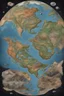 Placeholder: pangea earth millions of years ago , with dinosaures and Draco reptilians