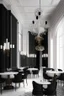 Placeholder: "Depiction of a neoclassical restaurant with black-and-white and residential-colored tables and chairs, along with chandeliers for lighting." Wiko is simple