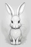 Placeholder: outline art rabbit, cinematic lighting, high resolution 3D render art coloring pages with witch, white background, Sketch style, full body, use outline, Mandala style, clean line art, white background, no shadows and clear and well