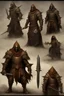 Placeholder: wizard mask hood desert armor smoke knight scimitar warrior swords