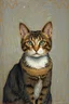 Placeholder: Portrait of a cat by Van Gogh