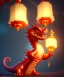 Placeholder: cute chinese baby dragon surrounded by lanterns, colorful detailed photo realistic 3d pixar render 4k, trending on artstation