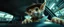 Placeholder: extreme close up on cheeky fluffy weasel cowboy elf family scumbag in the car in the style of Escher and Giger and Fallout 4, pinhole cam, airbrush 3d rendering, on tv screen:A five-second cinematic single take in a clean industrial presentation hall.