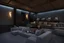 Placeholder: home cinema room with LED lighting in the walls make sure the room is completely symmetrical