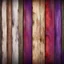 Placeholder: Hyper Realistic red, brown, black, golden, purple & white multicolor grungy rustic texture on wooden planks with vignette effect