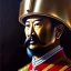 Placeholder: Ultra detailed fullbody Portrait in oil on canvas of Sun Tzu with armor,helmet,extremely detailed digital painting,ultrarealistic skin,intense stare, extremely detailed face, crystal clear eyes, mystical colors ,perfectly centered image, perfect composition, rim light, beautiful lighting,masterpiece ,8k, stunning scene, raytracing, anatomically correct, in the style of Simon Bisley and Ohrai Noriyoshi and robert e howard and Steve Jung and Wizyakuza and uncannyknack.