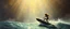 Placeholder: master oil painting by Rembrandt, vocalist viggo sandvik as insane eel wild ginger robot on surfboard, goa trance glitch poster, background motion blur, volume fog with light rays