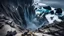 Placeholder: This mesmerizing ocean cliff scene captures the dramatic power and beauty of nature. Towering rugged cliffs stand majestically against the vast expanse of the ocean, where the water pours into a singular bottomless pit. The cliffs, with their sharp and jagged edges, create a stark contrast to the rough, flowing water, making the scene even more captivating. Sunlight pierces through the mist rising from the waterfalls, creating a magical, ethereal atmosphere