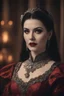 Placeholder: Annabella Lugosi as Dracula - Cinematic film still, (warm colors), intricate details, deep depth of field, cinematic lighting, reflections, photographed on a Canon EOS R5, 50mm lens, F/2.8, HDR, 32k resolution, , (RAW, analog, masterpiece, best quality, soft particles, 32k, flawless perfect face, intricate details, trending on artstation, trending on cgsociety, dlsr, ultra sharp, hdr, rtx, antialiasing, canon 5d foto)), ((skin details, high detailed skin texture)), (((perfect face))),