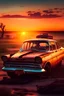 Placeholder: Old ford focus in the sunset