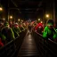 Placeholder: wild goblin birthday party on underground bridge , motion blur, 8k, downlight, soft light, depth of field, photorealism, trending on art station, lotsa detail
