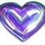 Placeholder: electric heart iridescent cloth