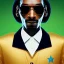 Placeholder: Portrait of Snoop Dogg, Star Trek style, Photorealism, Full Body Shot, Wearing Gold TOS Uniform, 8k, San Francisco,