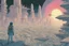 Placeholder: retro anime style, full color, dark serious 1980s anime Lunar Punk city, moebius artist, magic, watercolor, forest,