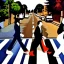 Placeholder: abbey road cover in picasso style