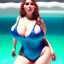 Placeholder: fullbody portrait of voluptuous young Nina Phoenix in swinsuit Diego Velázquez style