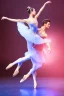 Placeholder: very beautiful a ballet male and female dancers couple in very pretty clothing dancing ,hyper realistic ,disco lightes,very luxury dance stage ,with nice light sources and devices in stage, close up