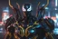 Placeholder: Cyber Machine in 4k realistic cg artstyle, venom them, neon details, full body, apocalypse, intricate details, highly detailed, high details, detailed portrait, masterpiece,ultra detailed,best quality