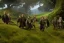 Placeholder: Hobbits in the shire, beautiful scenic landscape, lord of the rings, higly-detailed human symmetric faces, wide angle, super highly detailed, professional digital painting, artstation, concept art, smooth, sharp focus, no blur, no dof, extreme illustration, unreal engine 5, photorealism, hd quality, 8 k resolution, cinema 4 d, 3 d, beautiful, cinematic, art by artgerm and greg rutkowski and alphonse mucha and loish and wlop