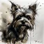 Placeholder: Yorkshire terrier in the style of Willem Haenraets, Yoji Shinkawa, Guy Denning, Florian Nicolle