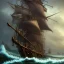 Placeholder: a pirate warrior on his ship, a highly detailed illustration, background of giant crashing ocean waves, realistic render, 8 k, micro detail, intricate, elegant, centered, digital painting, Artstation, smooth, sharp focus, illustration, artgerm, tomasz alen kopera, peter mohrbacher, donato giancola, joseph christian leyendecker, wlop, boris vallejo