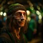 Placeholder: portrait of hippie wood elf in dark royal ancient concert hall , photo-realistic, shot on Hasselblad h6d-400c, zeiss prime lens, bokeh like f/0.8, tilt-shift lens 8k, high detail, smooth render, down-light, unreal engine, downlight