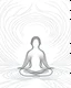 Placeholder: Coloring page: Minimalist line drawing of a meditating figure surrounded by energy waves, cosmic background, , 3:4 aspect ratio, art, minimalism, line drawing, cosmic, narrow depth of field