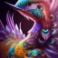 Placeholder: peacock, humming bird, fantasy art, Unreal Engine 5, lens macro,sharp focus, realistic, hyper detailed, studio lighting, neon light ambient, crystalized