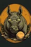 Placeholder: rhinoceros + egg +fierce + logo