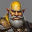 Placeholder: dnd, portrait of dwarf with yellow skin