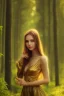 Placeholder: Beautiful smily feminine girl in the forest afternoon ín 24K Resolutions, super HD, Professional PHOTOGRAPHY