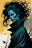 Placeholder: create an arcane, ethereal, otherworldly gaunt and withered ancient female Bruxa vampire , in the comic book art style of Mike Mignola, Bill Sienkiewicz, John Romita Jr., Leonardo Romero, Simone D'ARMINI, and Jean Giraud Moebius, with highly detailed and sharply defined feminine facial features , finely penciled and inked , dramatic natural lighting