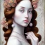 Placeholder: portrait of a beautiful brunette busty woman Sandro Botticelli style