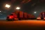 Placeholder: warehouse, new jeresey, trucks unloading, night time , unity, scriptable render pipeline , red tone, volumetric lighting.