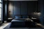 Placeholder: dark blue minimalistic bedroom ideas