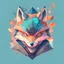 Placeholder: A detailed illustration face ninja wolf, fire, t-shirt design, t-shirt design, in the style of Studio Ghibli, pastel tetradic colors, 3D vector art, cute and quirky, fantasy art, watercolor effect, bokeh, Adobe Illustrator, hand-drawn, digital painting, low-poly, soft lighting, bird's-eye view, isometric style, retro aesthetic, focused on the character, 4K resolution, photorealistic rendering, using Cinema 4D, vector logo, vector art, put word "FuriuS", 2d, emblem, 2d, use pasten colors