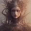 Placeholder: karlan, rusty metal, anime, Dryad, fae, sidhe, ominous, nature, plants, wildflower, facepaint, dnd character portrait, intricate, oil on canvas, masterpiece, expert, insanely detailed, 4k resolution, retroanime style, cute big circular reflective eyes, cinematic smooth, intricate detail , soft smooth lighting, soft pastel colors, painted Rena