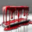 Placeholder: blood dripping on an ice slab, realistic,