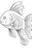 Placeholder: outline art for Fish coloring pages with sitch, white background, Sketch style, full body, only use outline, dementia patients style, clean line art, white background, no shadows and clear and well outlined.