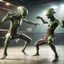 Placeholder: Aliens using some martial arts moves