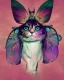 Placeholder: futuristic butterfly cat